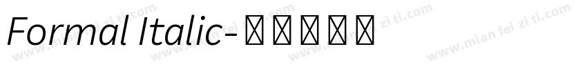 Formal Italic字体转换